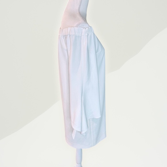 NWT Tibi ‘Structured Crepe Off-The-Shoulder Tie-Detail Dress’ in “Ivory” Size 4 - Picture 9 of 16